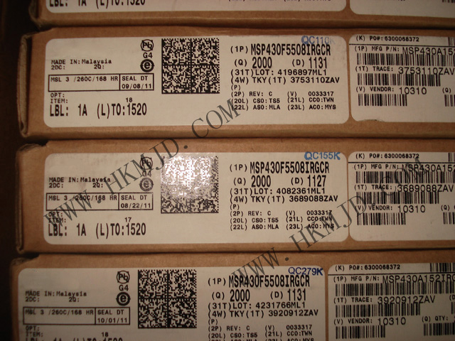MSP430 MCU MSP430F5508IRGCR 超低功耗16位微控制器，適用于各種應(yīng)用