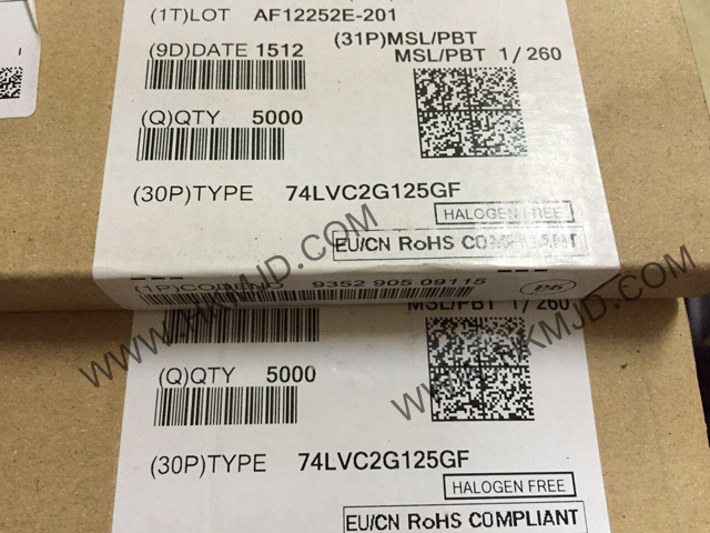 供應(yīng)集成電路 8-XFDFN 74LVC2G125GF 雙總線緩沖器/線路驅(qū)動器；3態(tài)