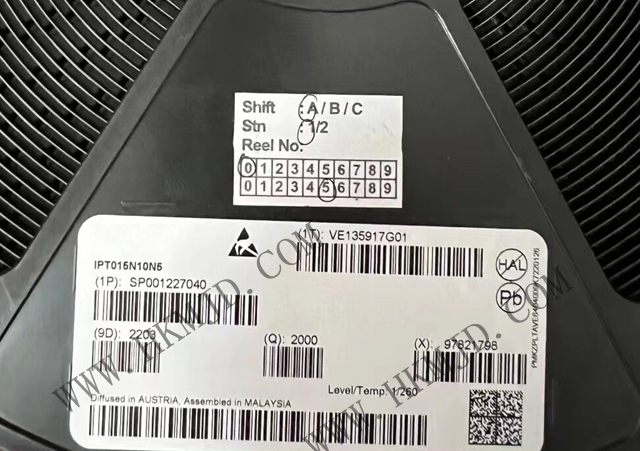 【出售INFINEON】N溝道 MOSFET IPT015N10N5 OptiMOS? 5功率晶體管，100V
