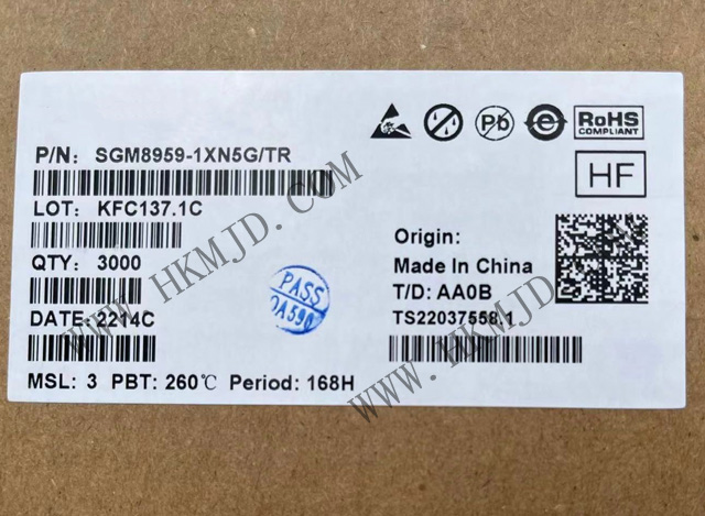 出售SGM8959-1XN5G 單 SGM8959-1 低VOS、低噪聲、高精度零漂移運(yùn)算放大器