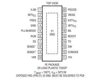 LINEAR(凌特) LTC3769EFE 60V、低 IQ、同步升壓型轉(zhuǎn)換器控制器