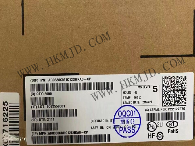 【分銷onsemi】AR0330CM1C12SHKA0-CP CMOS 圖像傳感器，300 萬像素，1/3 英寸
