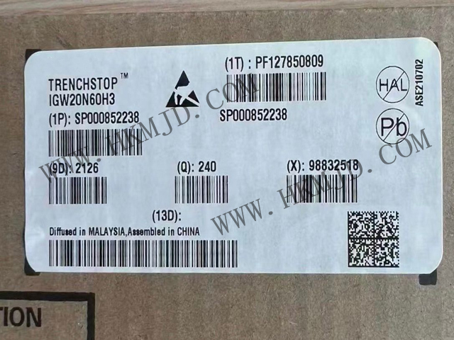 【分銷(xiāo)英飛凌IGBT晶體管】IGW20N60H3 600 V，20 A IGBT 分立式，采用 TO-247 封裝