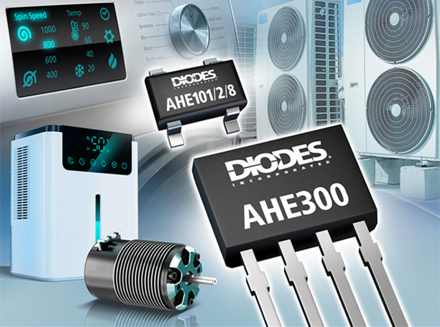 Diodes 公司推出先進的銻化銦霍爾器件傳感器，適用于旋轉和電流檢測產品應用