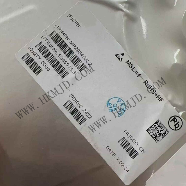 [供應(yīng)] MP2984GR (MPS) 36V，四開關(guān)同步降壓-升壓型控制器