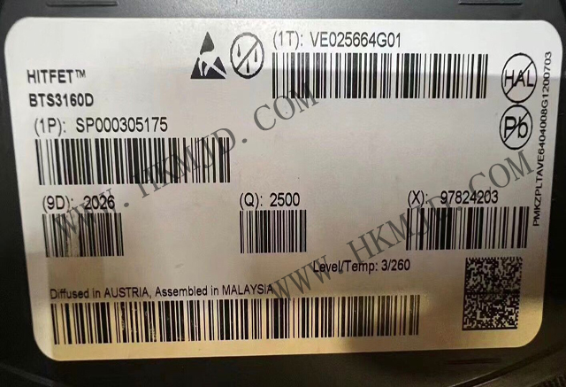 供應 英飛凌 BTS3160D 單通道智能低側(cè)功率開關，帶保護功能