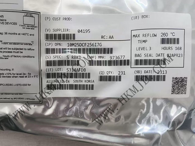 英特爾 10M25DCF256I7G 高性能 450MHz 可編程門(mén)陣列IC