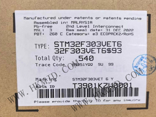 明佳達電子原裝供應(yīng) STM32F303VET6——高性能 32位  ARM Cortex-M4 微控制器
