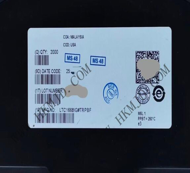 [出售] LTC1668IG (ADI) 16位，50Msps 差分電流輸出數(shù)模轉換器