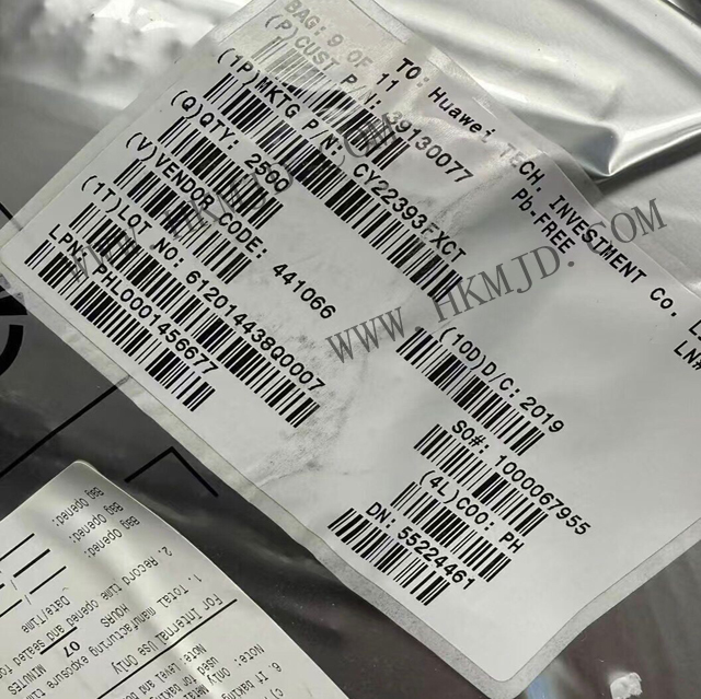 【原廠正品】供應 CY22393FXCT 三相PLL、串行可編程、閃存可編程時鐘發(fā)生器