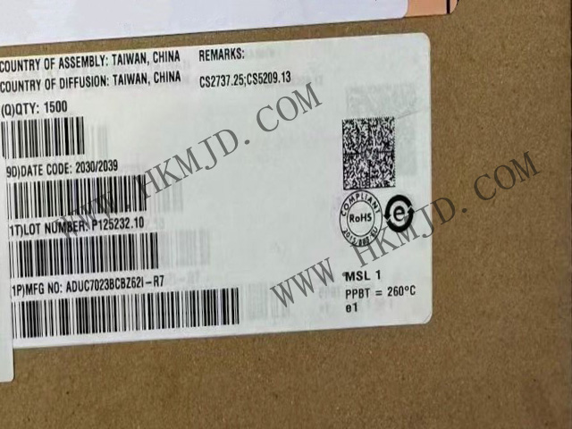 工業(yè)級(jí)ARM7 MCU！ADUC7023BCBZ62I高性能ARM7微控制器，集成12位ADC/DAC