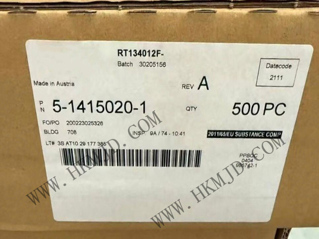 【工業(yè)級】5-1415020-1繼電器：銀鎳觸點，適用于電機控制/電源管理