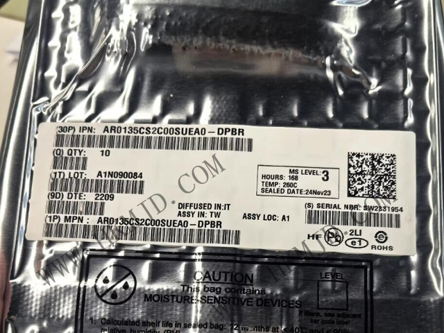 【1.2MP全局快門】AR0135CS2C00SUEA0-DRBR：高速、低噪聲CMOS圖像傳感器