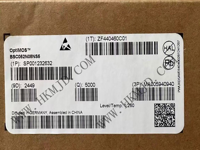 N溝道功率MOSFET BSC052N08NS5 OptiMOS? 5 80V 功率MOSFET，適用于電信應(yīng)用