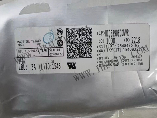 供應(yīng)德州儀器 UCC5390ECDWVR 3kVrms/5kVrms、±10A 單通道隔離式柵極驅(qū)動器