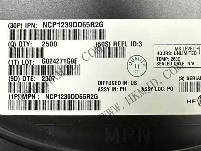 ON NCP1239DD65R2G 65kHz 電流模式控制器，適用于帶高壓啟動的反激式轉(zhuǎn)換器