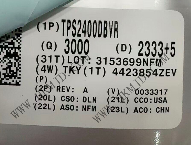 供應(yīng) TI TPS2400DBVR 5.5V過壓保護(hù)控制器，具備100V輸入瞬態(tài)保護(hù)功能