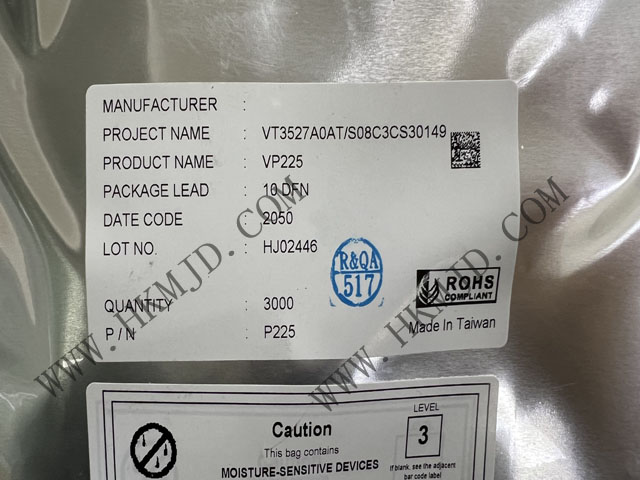 原裝現(xiàn)貨供應(yīng) VP225，一款由 VIA Labs 設(shè)計(jì)的 USB Type-C DFP CC 控制器